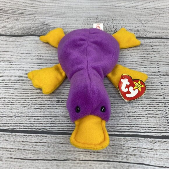 PATTI Beanie Babies TY 1993 PVC Pellets 4th Generation Tush & Hang Tag Errors